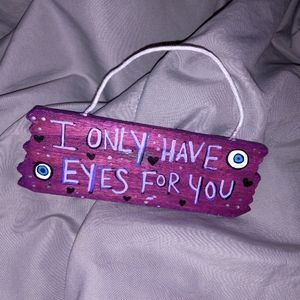 VALENTINE wooden plaque sign handpainted